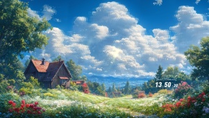 护眼山间小屋