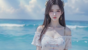 简约护眼美女壁纸