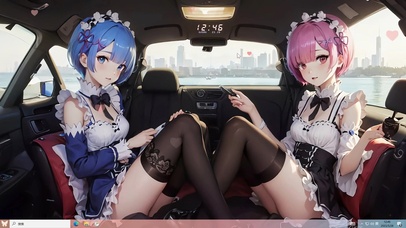 4k黑丝游艇拉姆蕾姆美少女