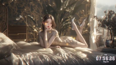 她的笑容如同春风拂面