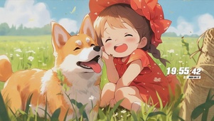 女孩与狗