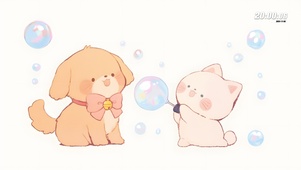 吹泡泡