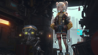 赛博朋克 可爱女孩