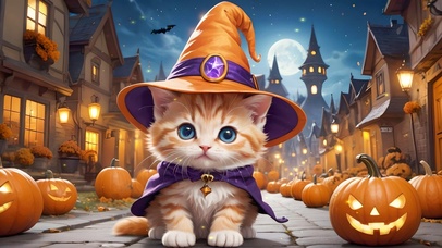 万圣节猫咪