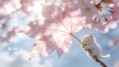树上的小猫