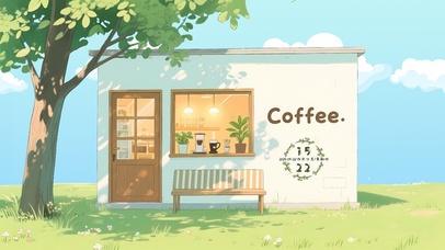 清新咖啡店