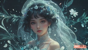 头纱少女
