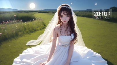4K婚纱少女