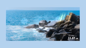 海岸海浪