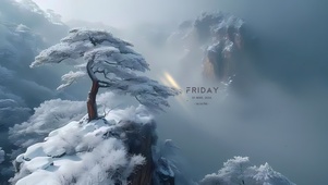 云雾雪松