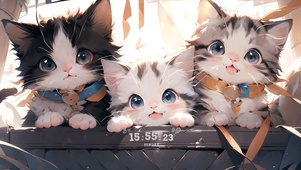 萌系可爱小猫