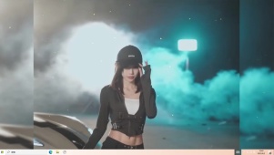 性感赛车美女 制服短裙 大长腿