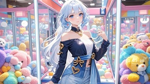 抓娃娃美少女