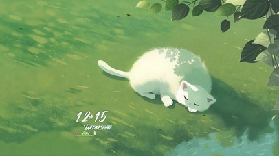 树荫下休息的猫