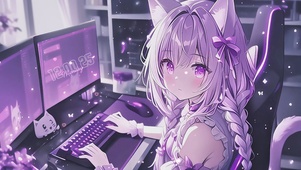 可爱的电竞猫女