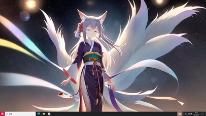 4k二次元萝莉和服九尾妖狐