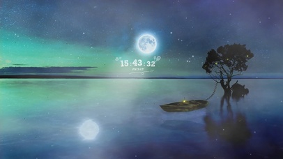 镜中月唯美花之蓝