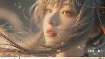 黄昏下的少女 在等你回家