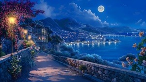 夜色海湾