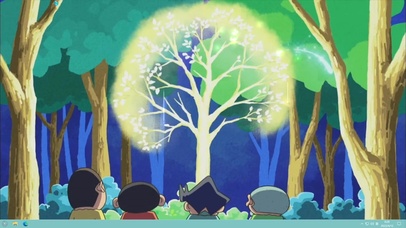 蜡笔小新看许愿树