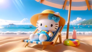 日光浴的猫咪