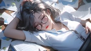 4K可爱午睡少女
