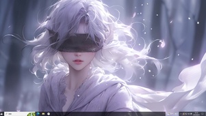 唯美蒙眼少女