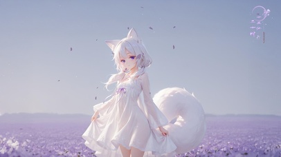 唯美薰衣草少女