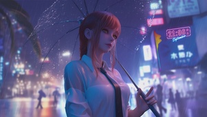 雨中漫步