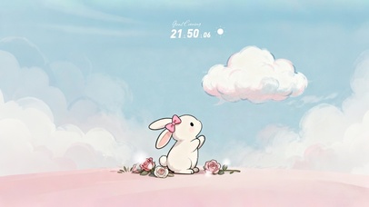 玫瑰小兔-温柔云朵版