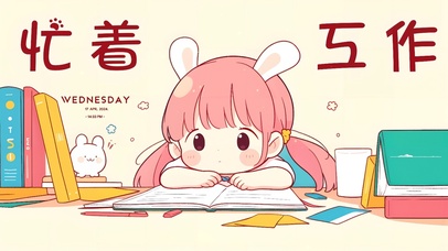 打工人忙着工作