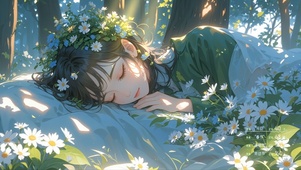 小清新小雏菊少女