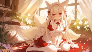 床上狐耳少女