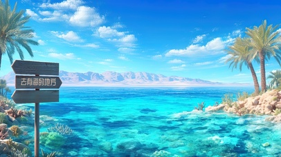 纯净珊瑚礁海岸