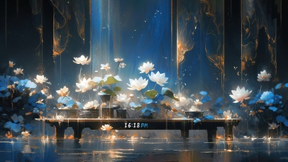 4K唯美古风秘境荷花