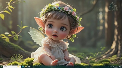 森林中可爱的小精灵