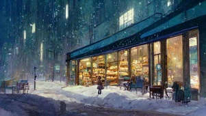 雪中的光