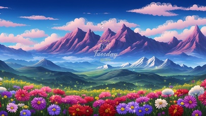 4K美景之缤纷花海