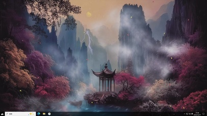 绯林渡月-桌面主题