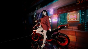 唯美炫酷机车美女