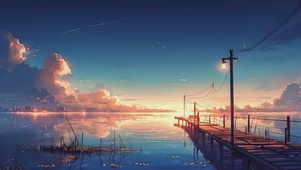 海边AI风景壁纸