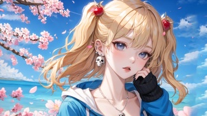 酷酷的樱花女孩