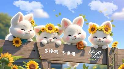 萌宠蓝天小狐狸