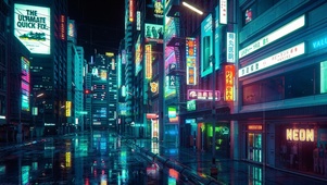 霓虹中国街道