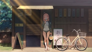 夏天小卖部女孩  