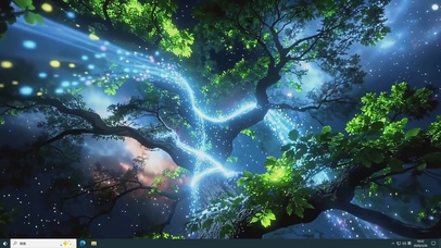 治愈流光神秘之树