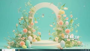 护眼花草树木小清新桌面主题