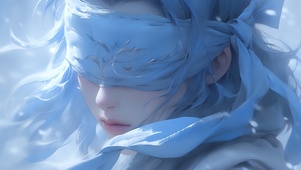 蒙眼蓝发君2