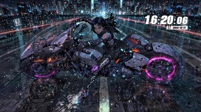 机车女孩美女机车超酷超飒