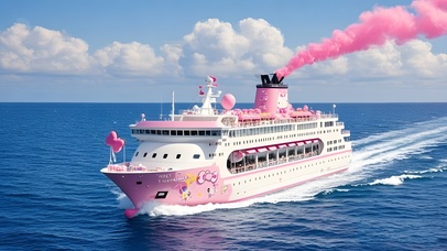 粉色游轮